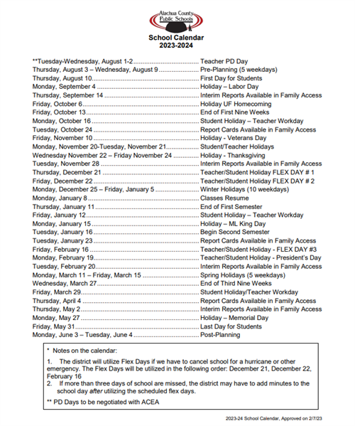 202324 School Year Calendar